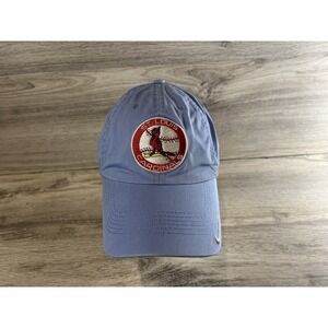 Vintage Nike Team St Louis Cardinals Strapback Hat Cap Blue MLB Baseball